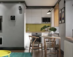 Small one-room kitchen design