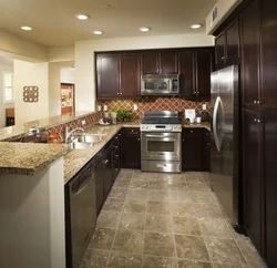 Floor kitchen in the kitchen photo