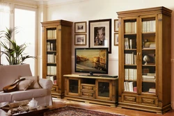 Living rooms made of solid oak photo