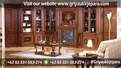 Bərk palıddan hazırlanmış qonaq otaqları fotoşəkili