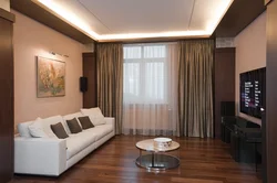 Inexpensive living room design for an apartment