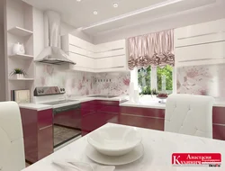 Albalı mətbəxində daxili rəng birləşməsi