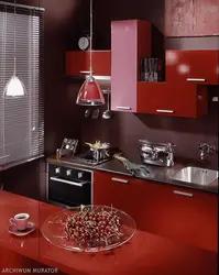 Albalı mətbəxində daxili rəng birləşməsi