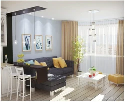 Living room design options with zoning