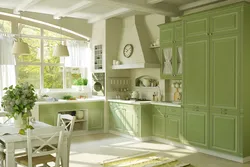Pistachio kitchen facade photo