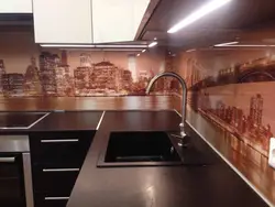 Foto çap ilə şüşə mətbəx önlük