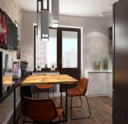 Kitchen loft 6 sq m photo