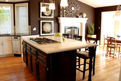 Kitchen Interior Chocolate Flowers
