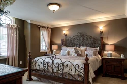 Metal bedroom interior