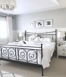 Metal bedroom interior
