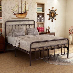 Metal bedroom interior