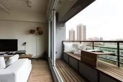 Apartment with a large loggia photo