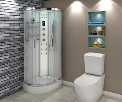 Shower cabins for small baths in apartments photo