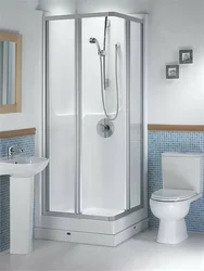 Shower cabins for small baths in apartments photo