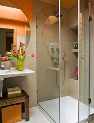 Shower cabins for small baths in apartments photo