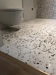 Terrazzo bathroom interior