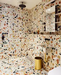 Terrazzo bathroom interior