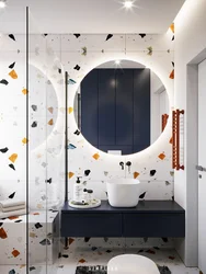 Terrazzo bathroom interior