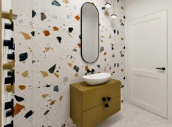 Terrazzo bathroom interior