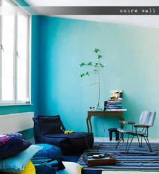Modern Painting Of Walls In An Apartment Instead Of Wallpaper Photo