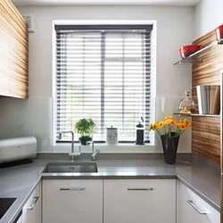 Small kitchen design with window