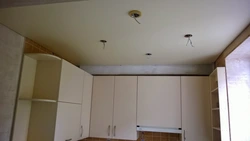 Ceiling kitchen Khrushchev photo design