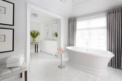 Bathroom design light floor