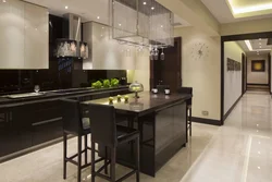 Kitchen Design Beige And Black