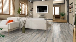 Laminate flooring design for apartment