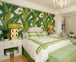 Bedroom Design With Leaves
