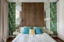 Bedroom design with leaves
