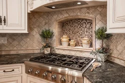 Stove in the kitchen interior photo