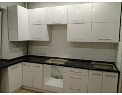 Photo of kitchen white gloss