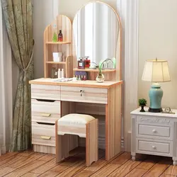 Makeup tables with mirror for bedroom photo