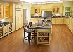 Kitchen floor photo flowers