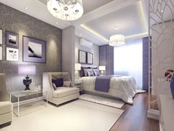 Interior of a room when the living room is also a bedroom