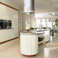 Round kitchen interior photo