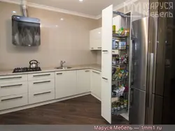 Kitchens without wall cabinets with pencil case photo