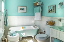Photo of wall colors in the bathroom