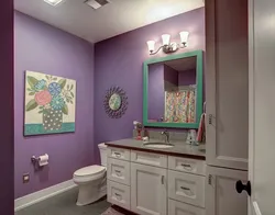 Photo of wall colors in the bathroom