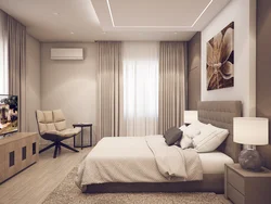 Bedroom with one window interior