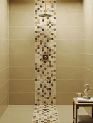 Laying out tiles in the bathroom photo
