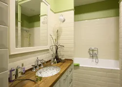 Olive bathroom design