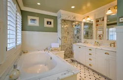 Olive bathroom design