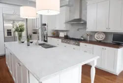 Столешница Для Кухни Белого Цвета Фото В Интерьере