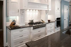 White Kitchen Countertop Photo In The Interior