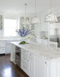 Акс countertop ошхона сафед дар дохили
