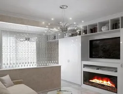 Гостиные 18 м с камином фото