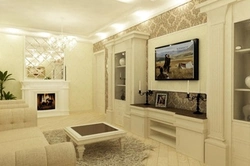 Гостиные 18 М С Камином Фото