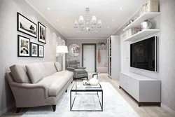 Living room interiors 45 sq m
